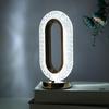 Crystal Oval Table Lamp Led Small Night Light Street Diy Snowy Flowing Hemp Snow Night-light Convenient-light Bedroom-girl-light