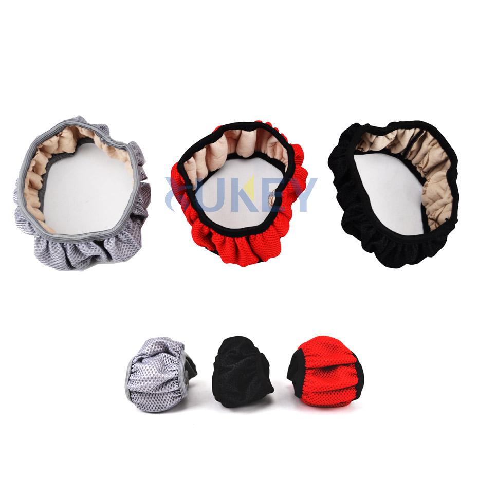 1Pc Breathable Car Auto Elastic Handmade Skid Proof Steering Wheel Cover For Summer Use Non Slip 38cm Black/Red/Gray