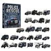 2026 Christmas Countdown Calenda, 24 Rescue Vehicle Christmas Tree Ornament,Holiday Gift for Christmas