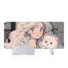 Large Aesthetic E-sports Mouse Pad with Beautiful Design, Non-Slip and Thickened, for Boys and Girls