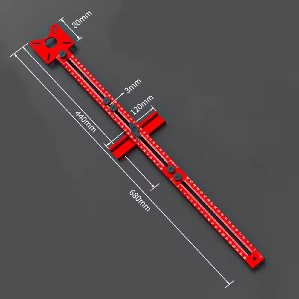 9-61cm Router Milling Groove Bracket 3 In 1 Milling Circle Positioning Ruler  Woodworking