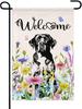 Welcome Summer Black Lab Garden Ag for Outside Spring Oral Labrador Dog Banner 12x18 Double Sided Seasonal Yard Signs La EEL