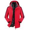 Custom Logo 3-in-1 Windbreaker with Fleece Down, Warm Jacket for Autumn/Winter, Embroidered Workwear.