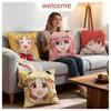 Anime Bocchi The Rock Cushion Cover 1Pcs Decorative Covers Soft Cushion Case For Sofa Couch Decor 40X40 45X45 Pillowcases