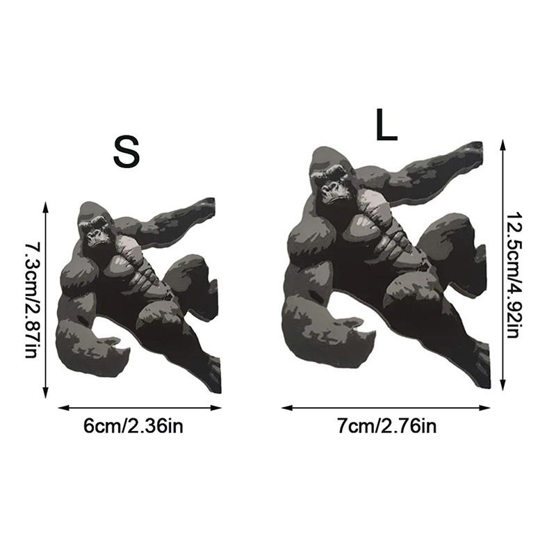 Magnetic King Kong Fridge Magnet Chimpanzee Monkey Acrylic Magnetic Decor Storage Hook Key Hook Collection Gift Home Decoration