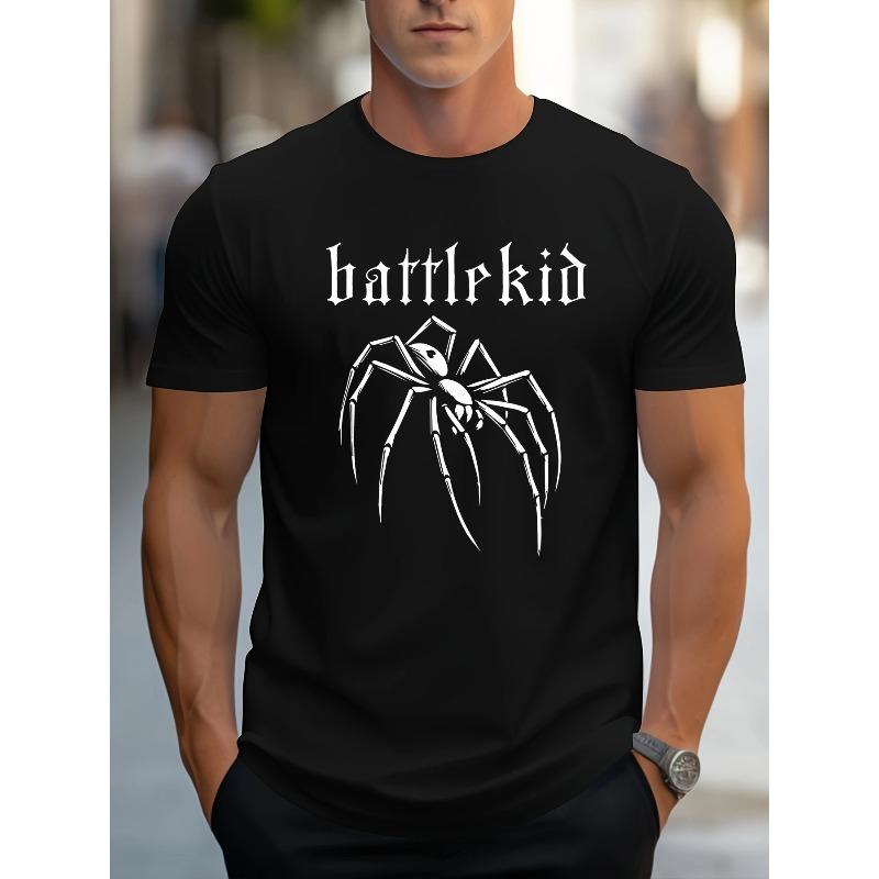 

European Size Men s Fashionable Short-sleeve Casual Sport T-shirts with Prints, Printed Emblems, Comfortable Standard Round Neck, Outdoor Wear. 4XL чорний