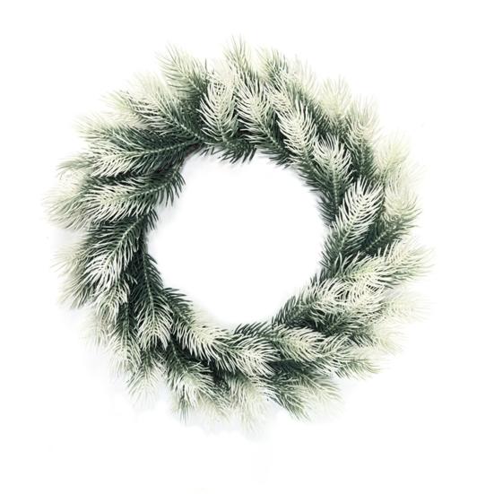 Christmas Pine And Cedar Wreath Winter Faux Greenery Wreath Holiday Fake Cedar Wreath for Indoor Outdoor Front Door Farmhouse Decoration
