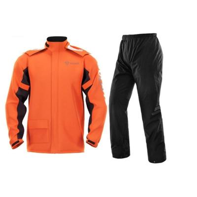Set Impermeabile da Equitazione Outdoor da Uomo per Tutte le Stagioni Giacca Impermeabile con Cappuccio a Manica Lunga + Pantaloni da Pioggia Set Due Pezzi
