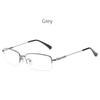 New Business Half-Frame Sqaure Myopia Glasses for Men Women Ultralight Anti Blue Light Finished Prescirption Eyewear Gafas