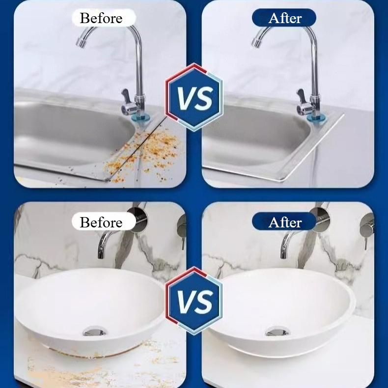 Sigillante antimuffa per cucina e bagno, lavello, base per WC bianca, impermeabile, in plastica, ad asciugatura rapida, tappo King
