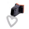 Bike Heart Shape Tail Light USB Rechargeable Bicycle Rear Lamp Waterproof Taillight 5 Mode