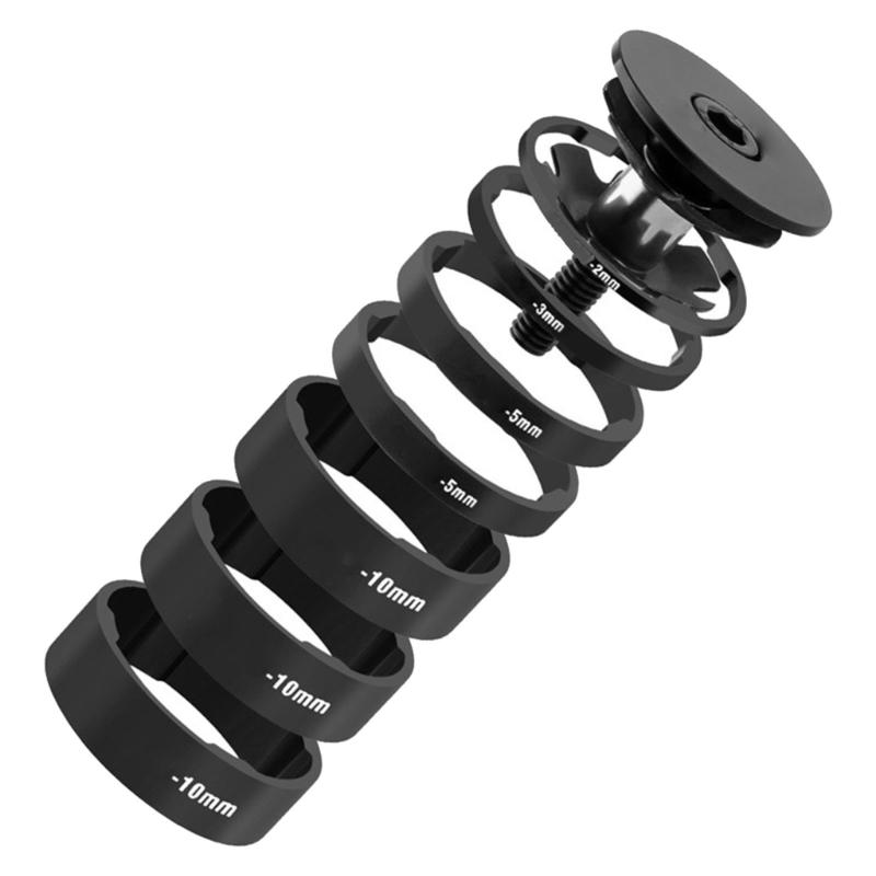 

Front Headset Spacers Headset Washer Aluminum Alloy Bicycles Headset Spacers чорний