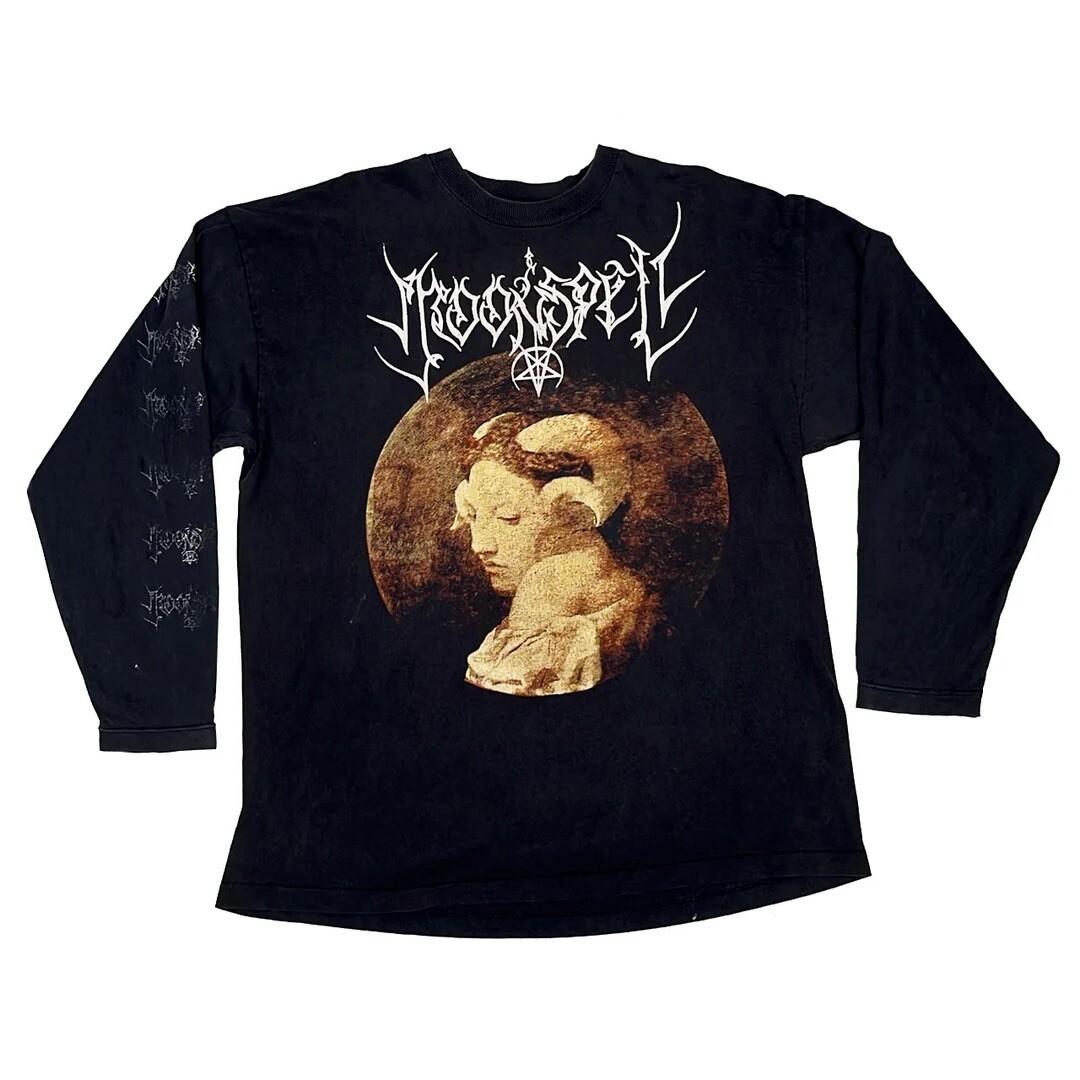Moonspell 1995 90s Vintage Queen White Silk Wolfheart Band Concert Tour Unisex T-Shirt M