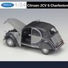 Welly 1/24 Citroen 2CV 6 Charleston Alloy Classic Vintage Car Model Diecast Metal Toy Classic Car Model Collection Gift