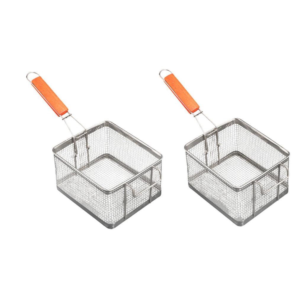 Fritteusenkorb Fritiersieb Kochwerkzeug Fritier-Servierkorb für die Küche