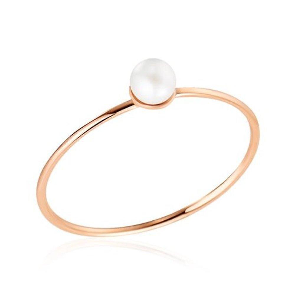 14K 3mm Freshwater Pearl Unit Tension Ring Npr21568