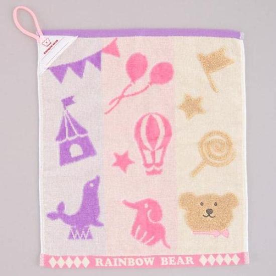 

Радужный медведь петля Имабари подвесное полотенце для детского сада цирковое полотенце, полотенце, (Обычный, Розовый)