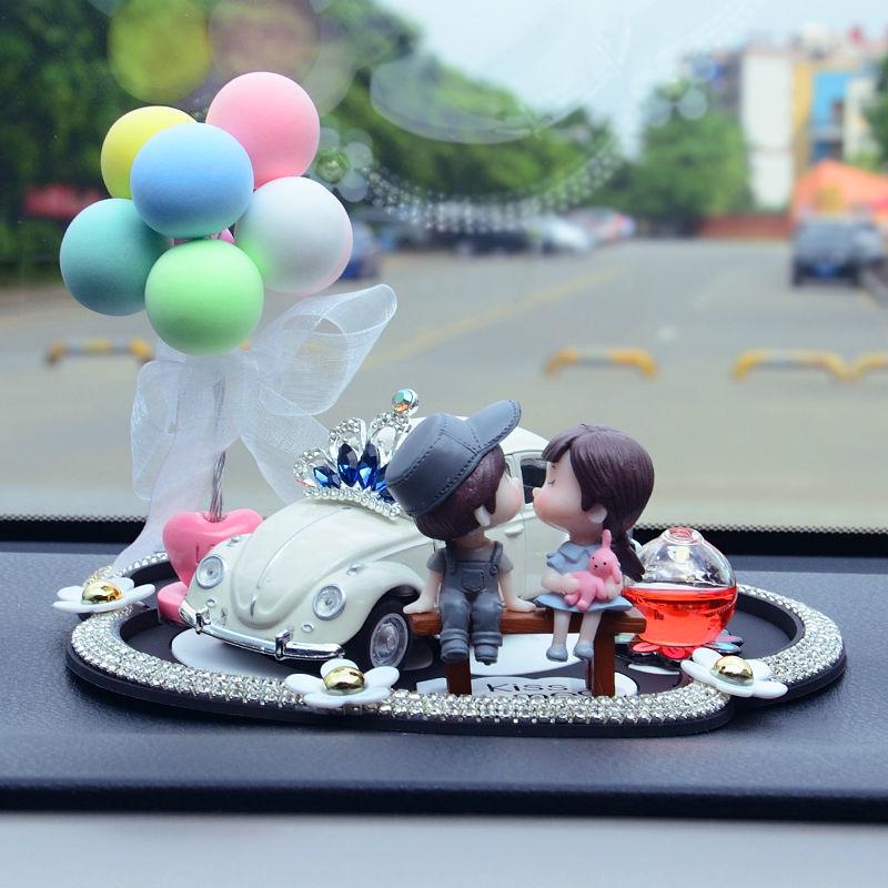Elegant Car Interior Decor: Stylish Lady Dashboard Ornaments