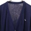 Lacoste 70s 80s Vintage Long Sleeve V Neck Knit Cardigan Navy Men's Used