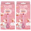 Venus Comfort Glide White Tee Women's Razor + 2 Blades Pack (2 Pcs)