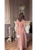 Elegant European-American Slim Fit Luxurious Long Sleeve Dress for Women - 2025 Style