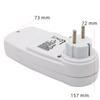 Digital LCD Power Meter Wattmeter Socket Wattage Kwh Energy Measuring Outlet 220V AC EU Overload Protection 7 Display Models