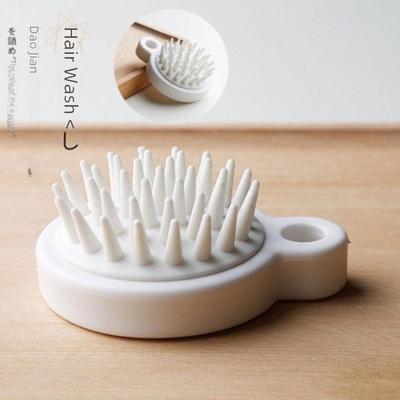 Japanese Silicone Soft Shampoo Brush: Dandruff & Itch Relief Scalp Massager Comb