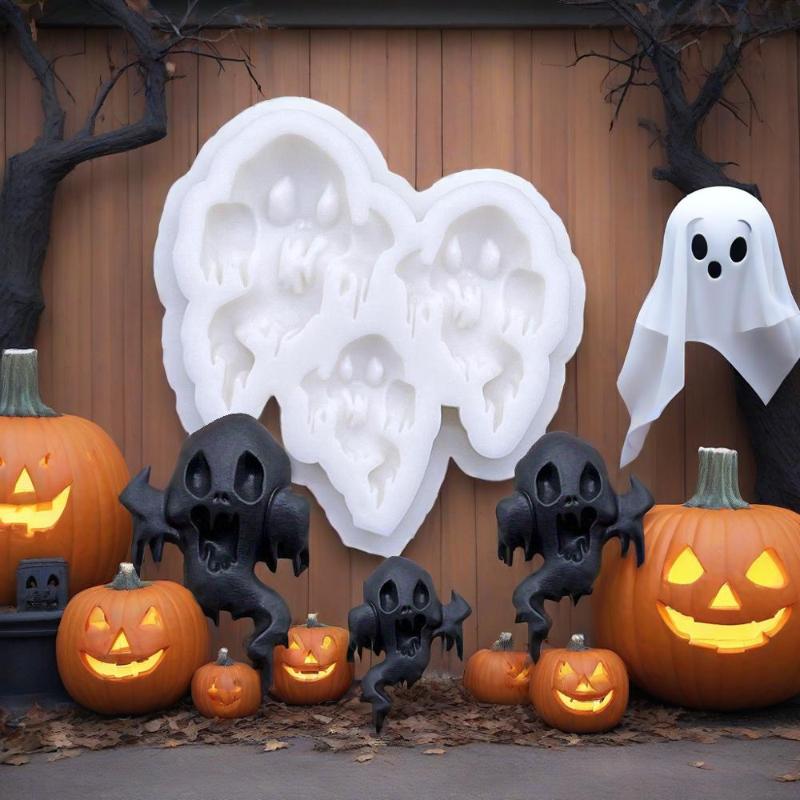 Halloween Ghost Silicone Cake Baking Mold Sugarcraft Chocolate Cupcake Resin Tools Fondant Decorating Tools