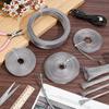 304 Stainless Steel Wire Braided Strap, Flat, Stainless Steel Color, 7~8x0.5mm