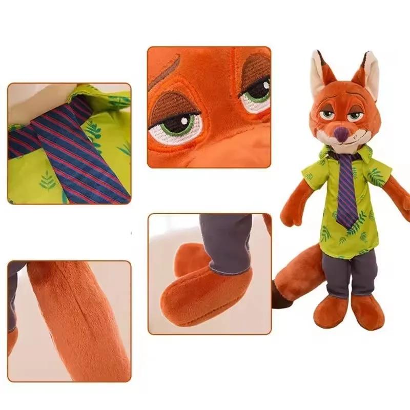 ***High Quality  Nick Wilde Judy Hopps Plushies Stuffed Anime Fox Rabbit Plush Toy Lovely Children's Room Decor Xmas Gifts