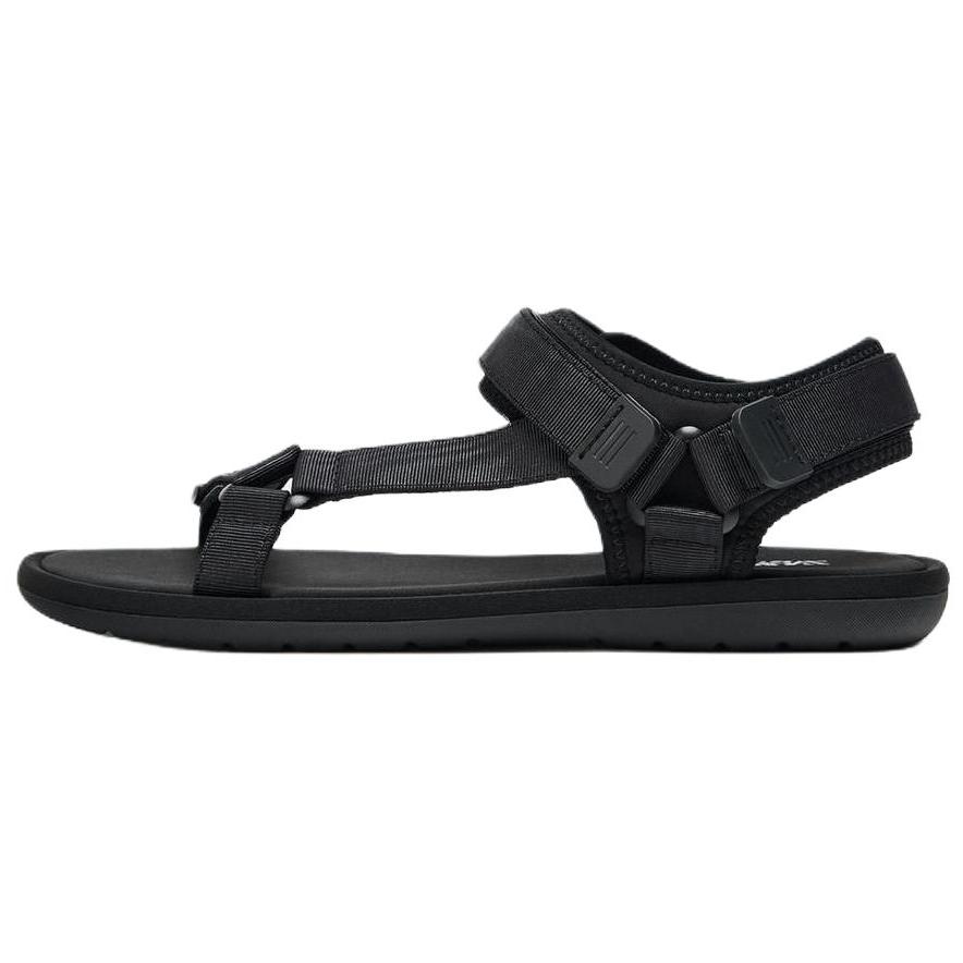 ZARA Toe Loop Adjustable Strap Flat Sandals Black Mens 5503610800 36