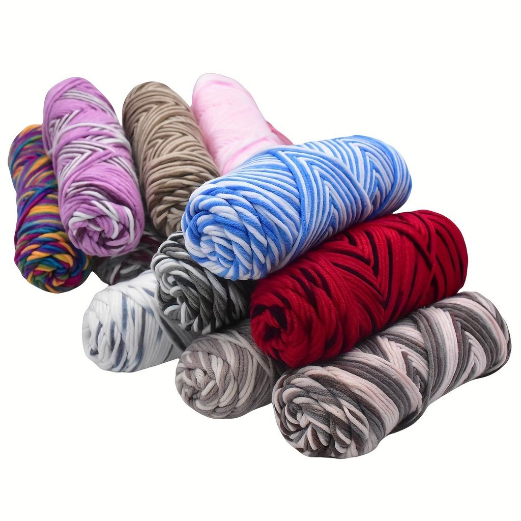 3-Pack Soft & Thick Acrylic Yarn (95g/Skein, 135m) Vibrant Colors for Knitting & Crochet | DIY Hats, Scarves Gloves Cushions | 3.5-4.5mm Needles/Hooks