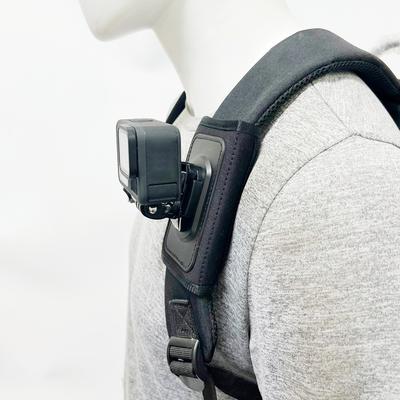 Support de Sac à Dos à Rotation 360 pour Sangle d'Épaule pour GoPro Hero 13 12 11 10 9 DJI Action 5 Pro 4 Insta360 X4 X3 Supports