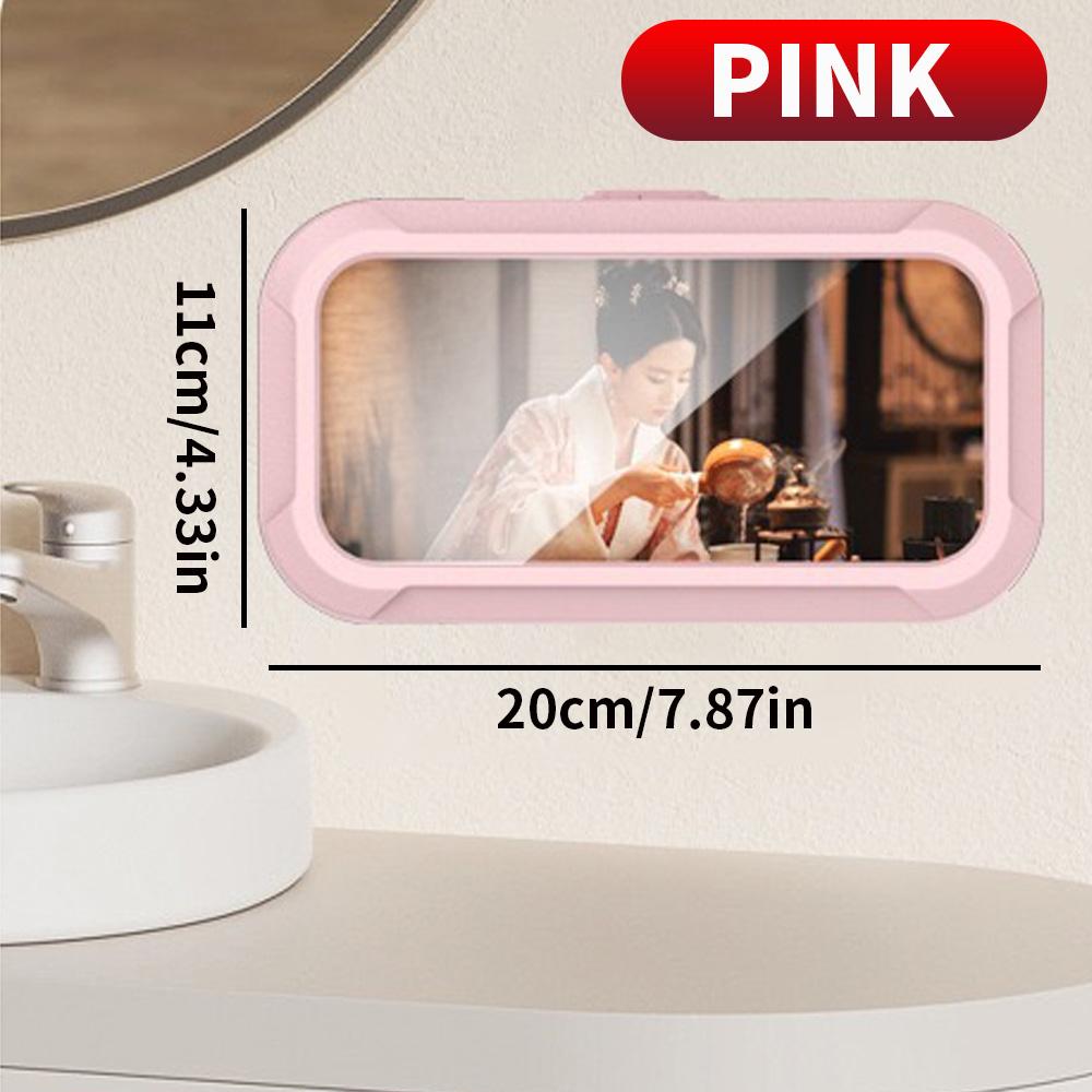 1PC bathroom waterproof phone storage box, can be rotated for appeal, and can be used for both showering and watching TV shows