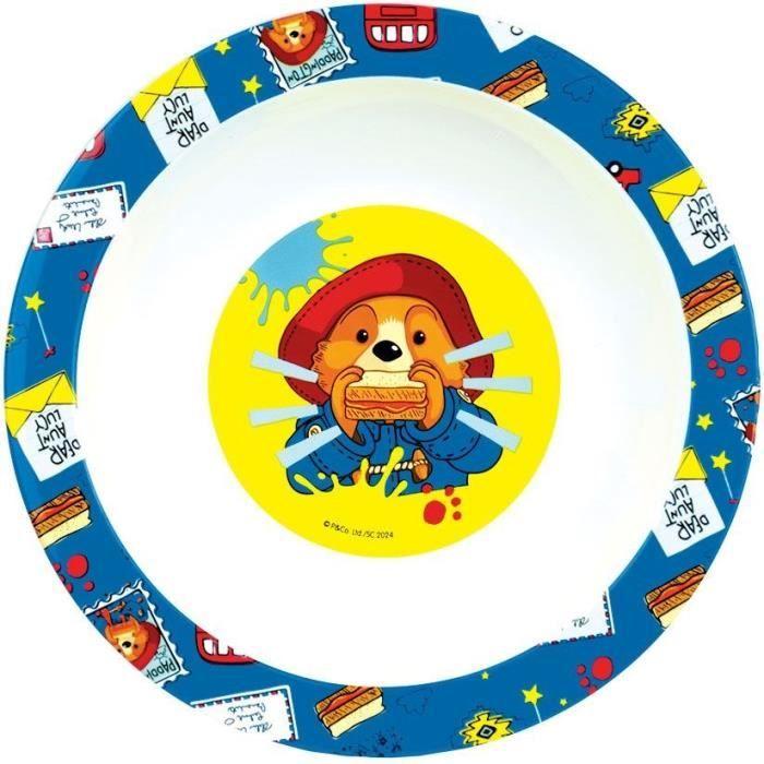 Lot vaisselle réutilisable - FUN HOUSE - PADDINGTON - Assiette, Assiette creuse, Verre, Gourde et boite à goûter