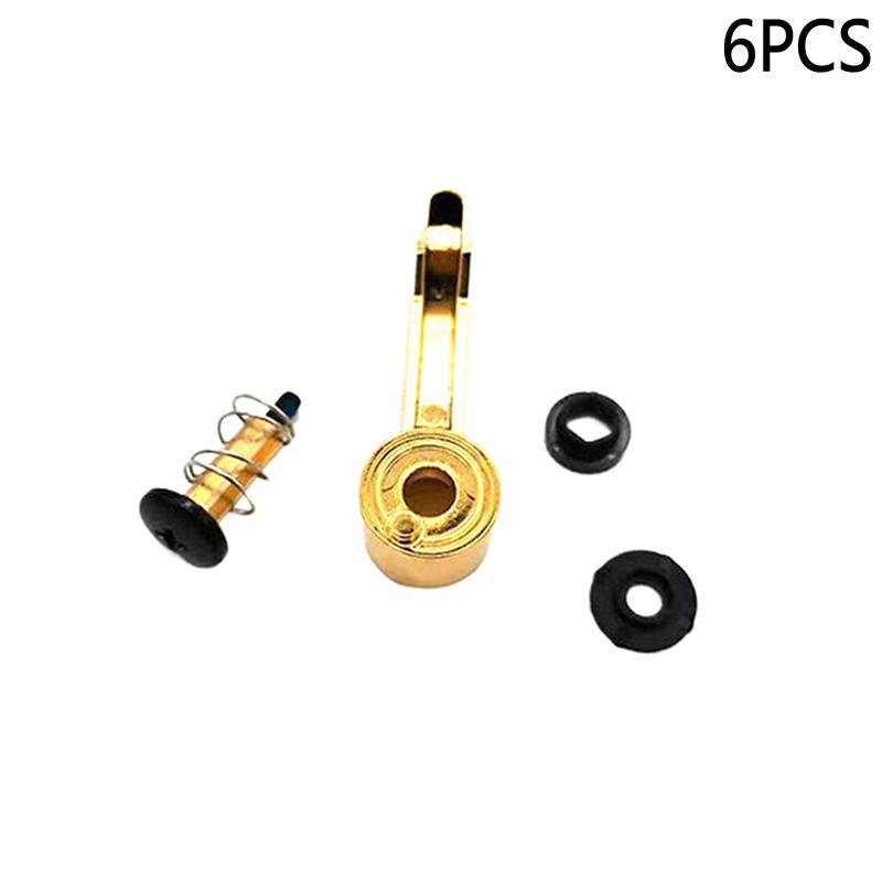 

6 шт. Аксессуары для парикмахерских инструментов JRL2020C Масло Головка Толкатель Ножницы Подходящие Аксессуары Регулировка Головки Ножа золотой