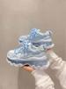 Fashion Shoes Women Sneakers Fashion Sole Design Light Color Summer Chunky Luxury Casual Sports Lace-up Basic Walking Shoes