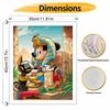 Disney Digital Oil Painting Egyptian Mickey Mouse Pharaoh Art Handmade Diy Gift Home Decoration