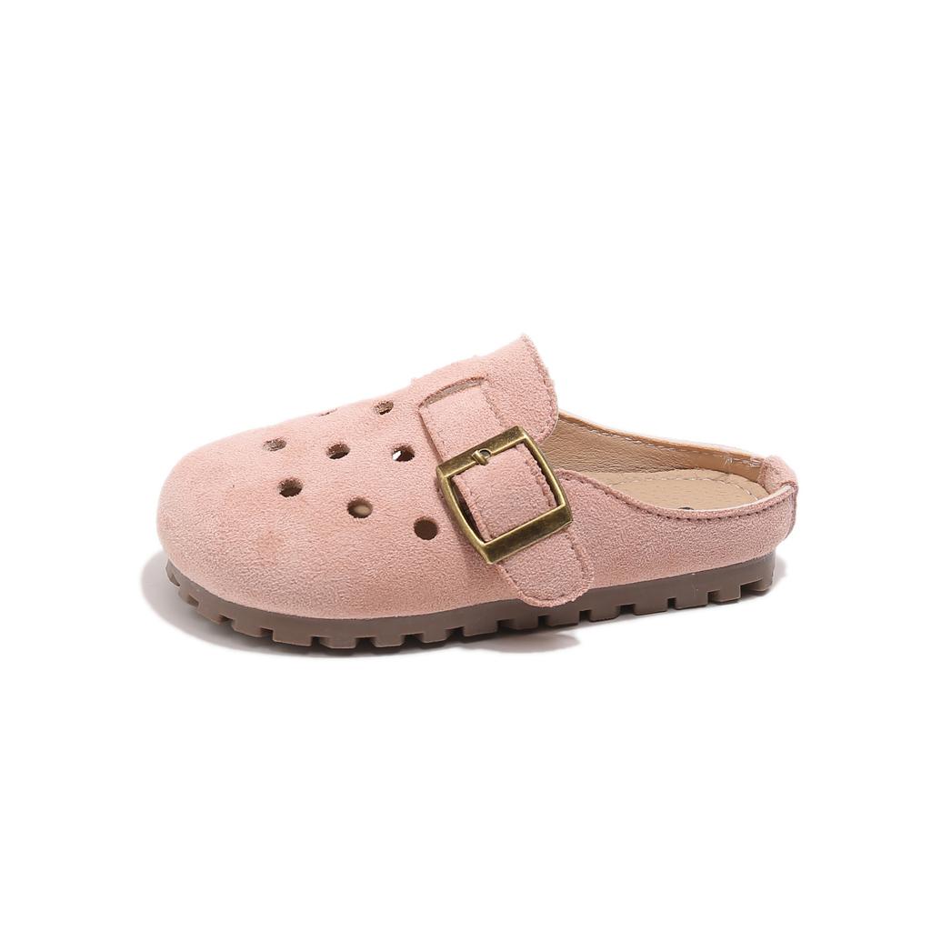 Ciabatte da Bambina Colore Caramella Suola Morbida per Esterno Sandali per Bambini Traforati Traspiranti Estate 2025 Nuove Scarpe da Spiaggia per Bambini Antiscivolo