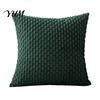 Durable Washable Hidden Zipper Shams Bohemian Corduroy Throw Pillow Cover, Soft Solid Color Decorative Cushion Case, Easy Clean Removable Protectors