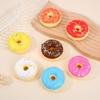 Squeeze Toy Soft Slow Rebound Stress Relief Toy 7cm Realistic Donut Simulation for Kids Adults Desktop Decoration Baking Prop Photo Background