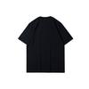 Li Ning Sports Basketball Series Solid Color Logo Print Loose Short Sleeve T-Shirt Men Tops Black AHSR909-1