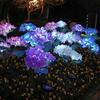 3-Head Solar Hydrangea Flower Garden Light with Colorful LEDs Waterproof Outdoor Stake Lamp