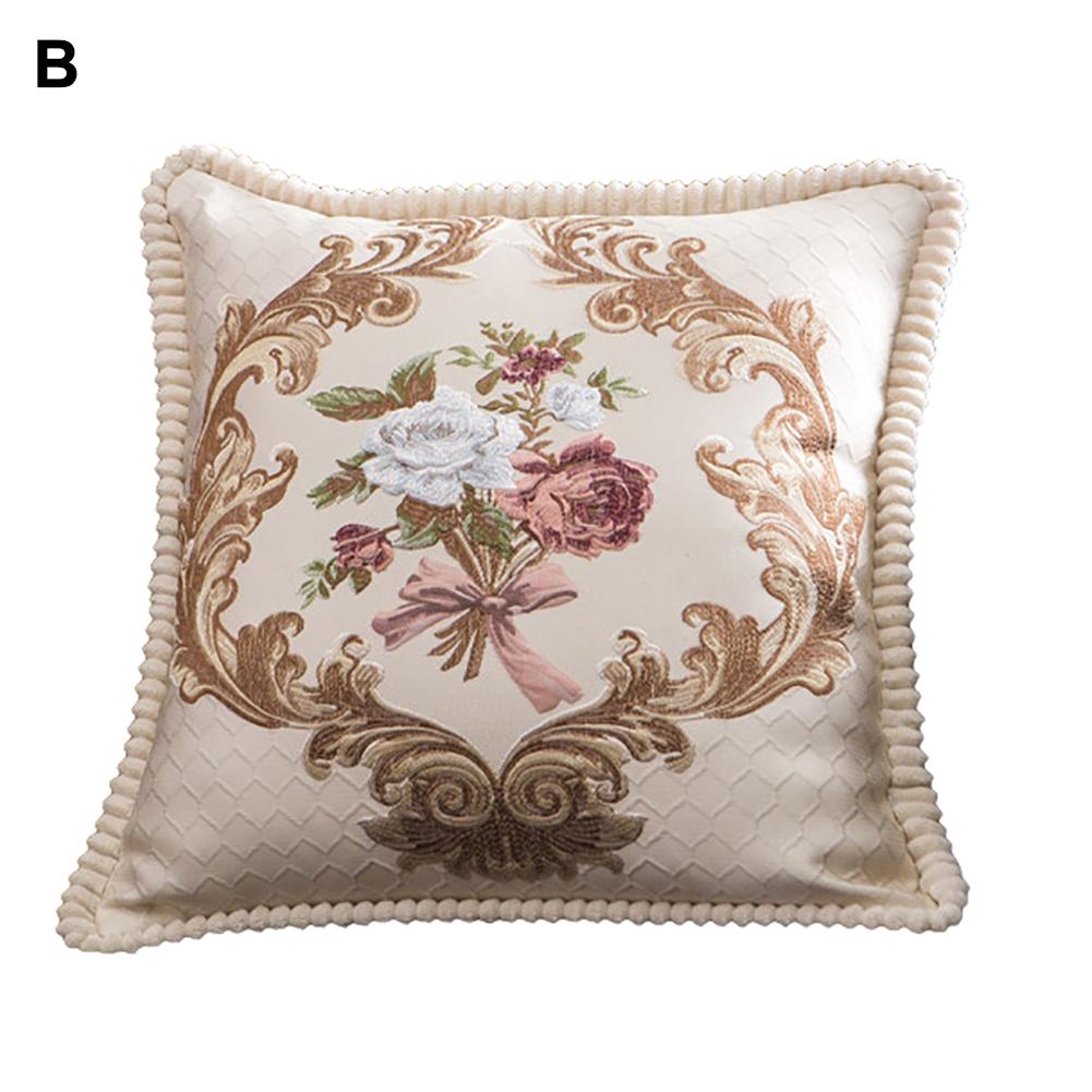 DYS Home Decor 47 x 47 cm quadratischer Blumen-Kissenbezug, Überwurf, Kissenbezug, Sofa, Bett