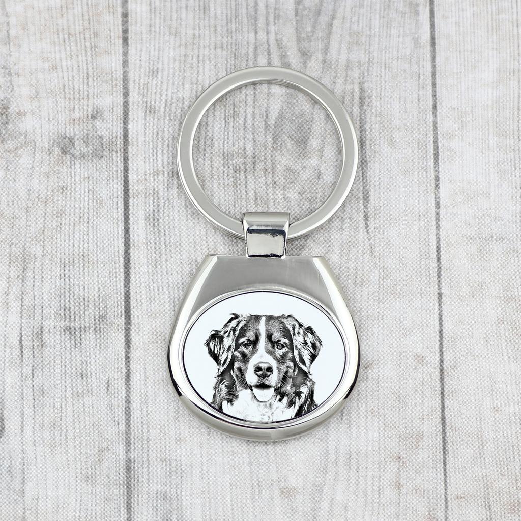 Bernese Mountain Dog, Berner Sennenhund - Keychain with a Dog, Keychain with a Print, Personalized Pendant from the Art-Dog Brand