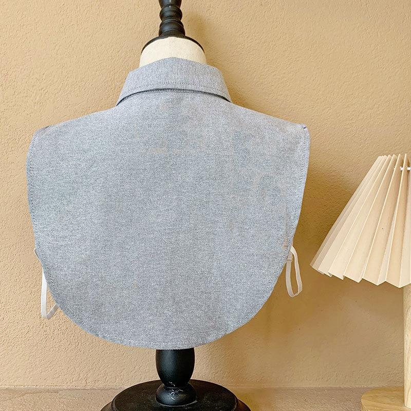 Einfarbiger Hemdkragen Herren Falscher Kragen Basic Allround Herren Karierter Falscher Kragen Abnehmbarer Kragen Großhandel