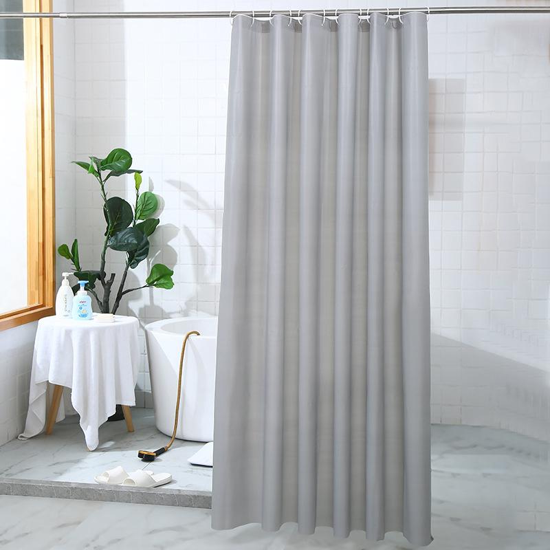 180*180cm Solid Color PEVA Bathroom Waterproof Mildew Proof Fabric Partition Curtain Shower Curtain Home Decor