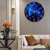 Glass Wall Clock Modern Design Landscape Light Luxury Colorful Art Reloj Pared Decorativo Clocks Living Room Bedroom Home Decor