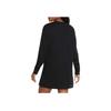 Nike Sportswear Essential Dress Solid Color Embroidered Small Logo Sports Knit Long Sleeve Dress Women dresses Black CU6509-010