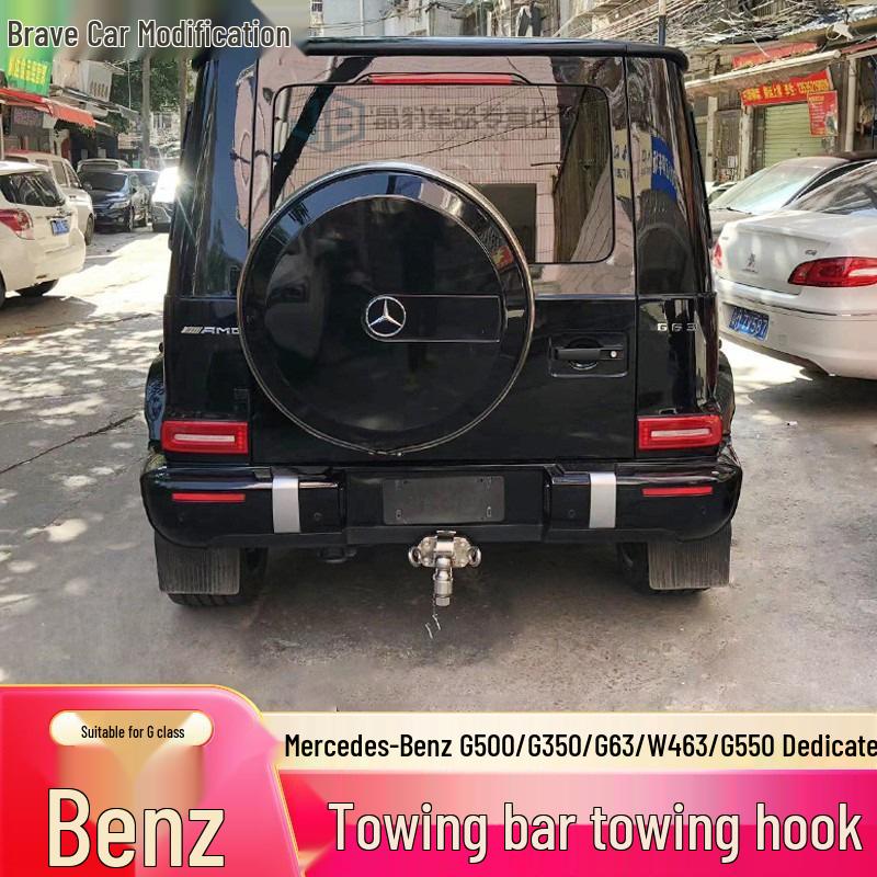 Compatible with Mercedes-Benz G-Class (G500, G350, G63, W463) rear tow bar modification, including unlicensed tow hooks.
